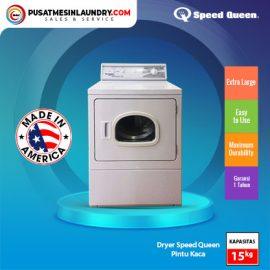 Dryer Speedqueen 15 Kg LDL3TRG Tipe Gas, Mesin Pengering Speedqueen 15 Kg