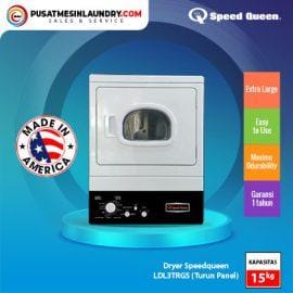 Speedqueen Mesin Pengering Gas 15kg Pintu Kaca Kecil Turun Panel LDL3TRGS