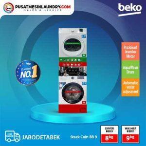 Stacked Washer Dryer Beko BB 9 Coin