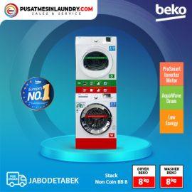 Stacked Washer Dryer Beko BB 9 Non Coin