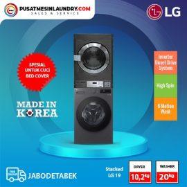 Stack Washer LG 20 Kg & Dryer LG Giant Max