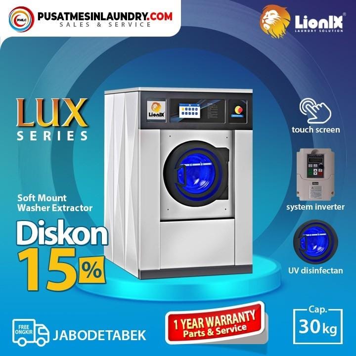 Washer Extractor Lionix 30 Kg Industrial Machine