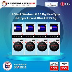 Paket 4 Stack Washer LG 15 Kg - Dryer Luxe & Blue LB 15 Kg