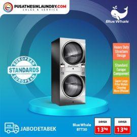 Stack Dryer-Dryer Blue Whale Industrial Laundry 13 Kg Tipe BTT30